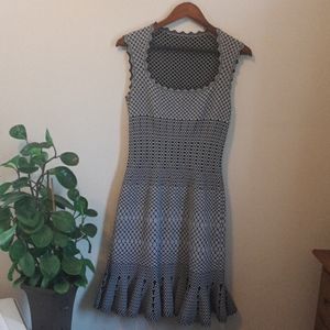 Alai grey and black fitted dress